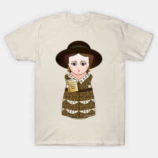 Kokeshi writer Virginia Woolf T-Shirt